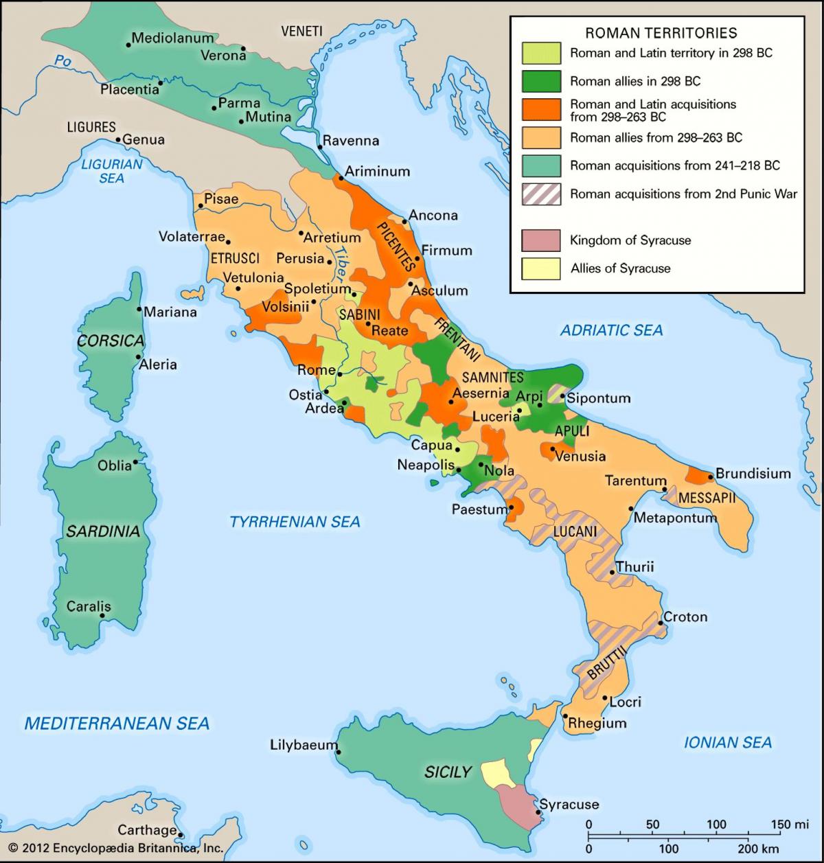 Mapa historyczna Włoch