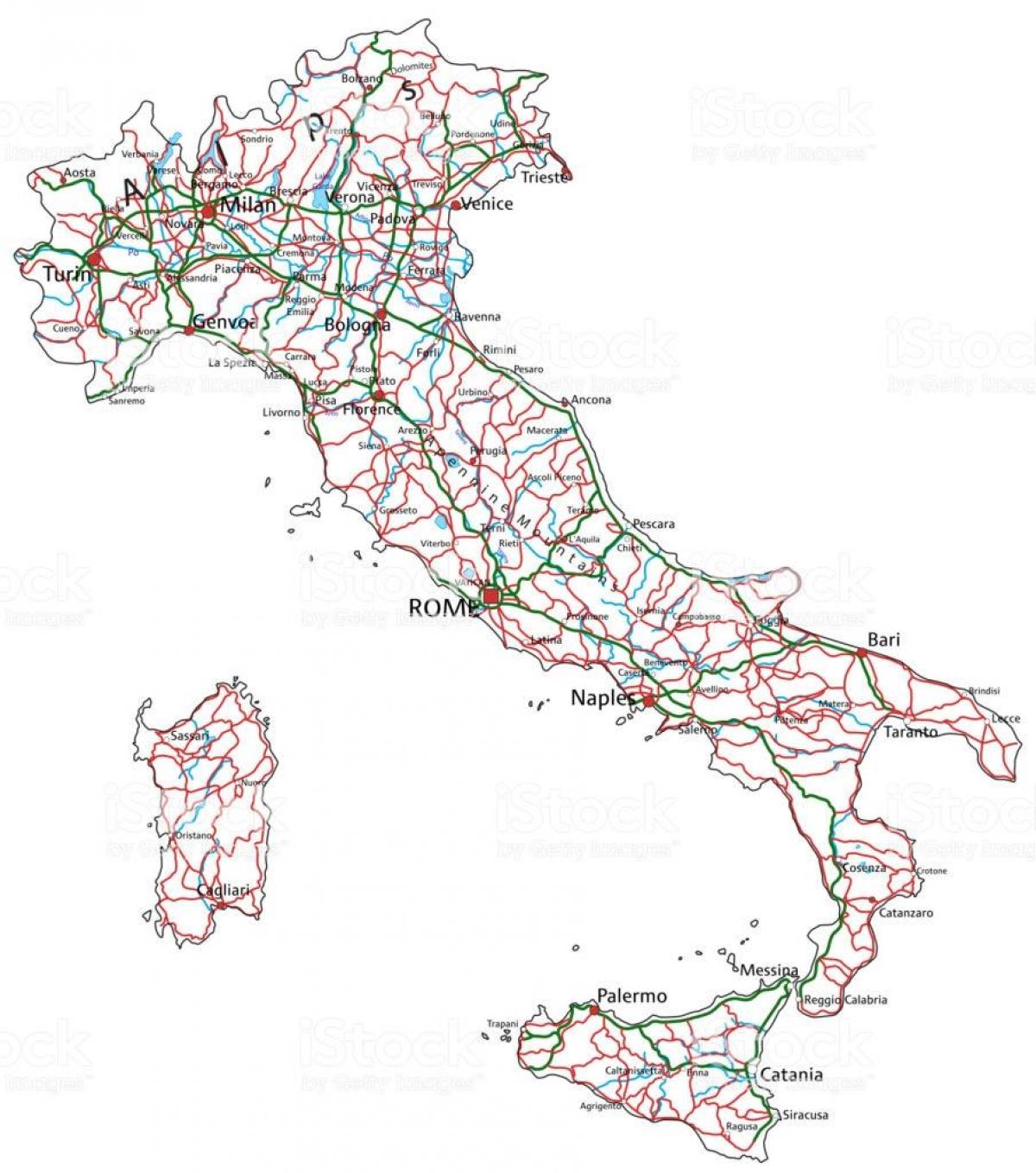 Mapa autostradowa Włoch