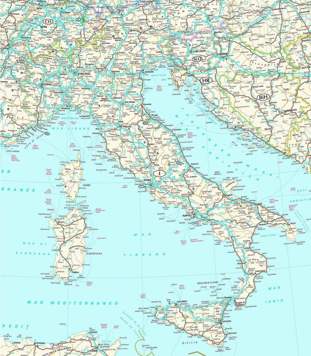 Mapa drogowa Włoch