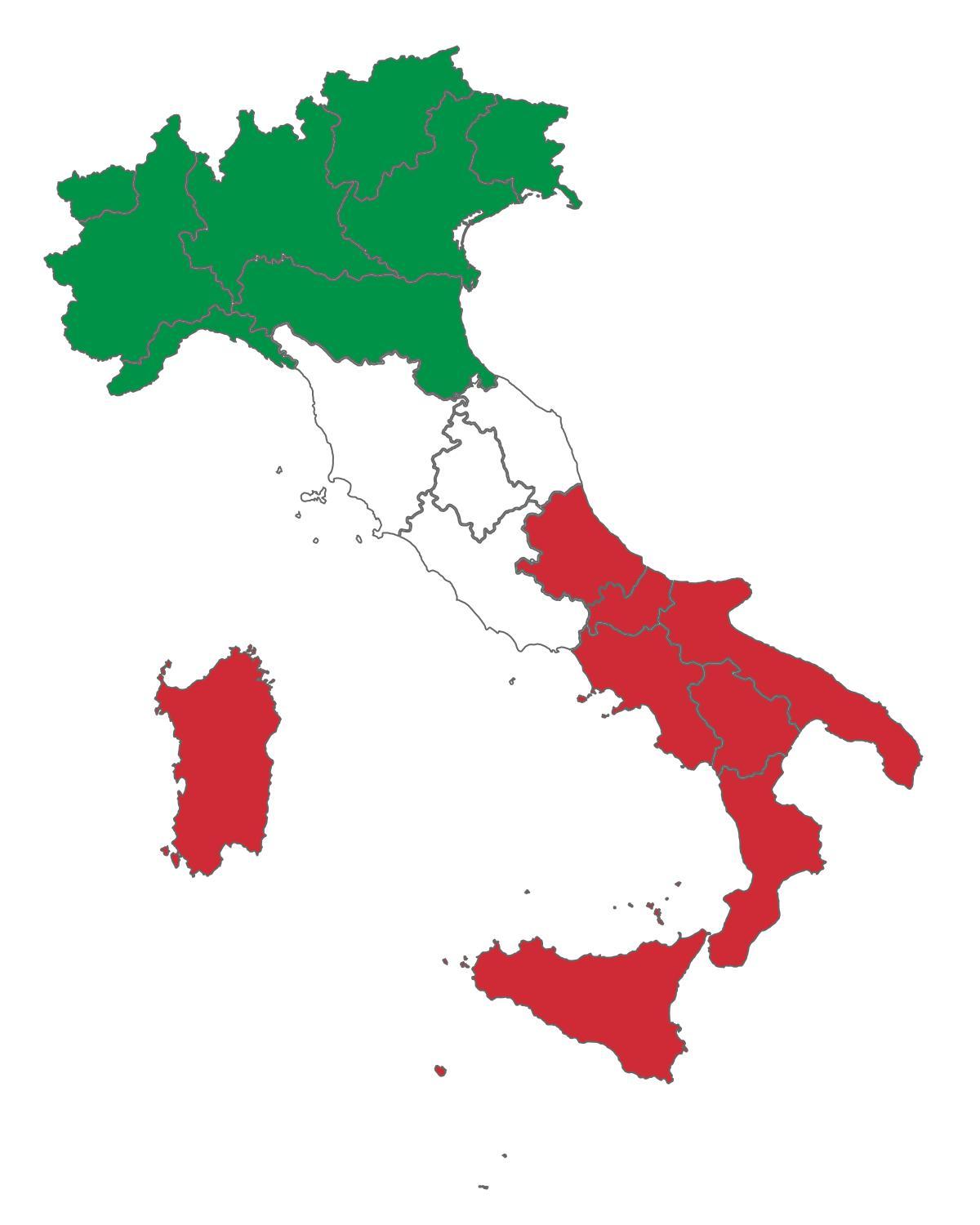 Mapa flagi włoskiej