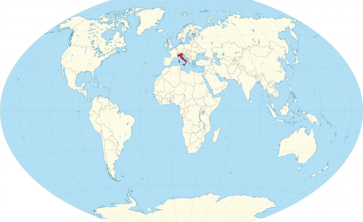 Położenie Włoch na mapie świata